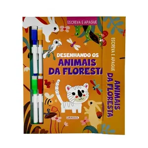 Livro de Atividades - Escreva e Apague - Os Animais da Floresta - Catavento