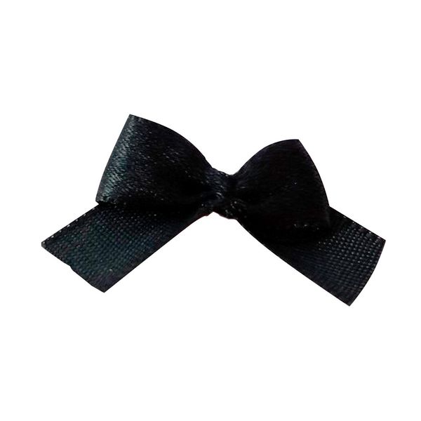 Aplique Laço 10mm com 50 Unidades Preto