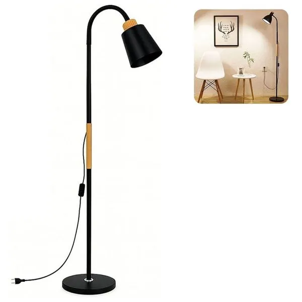 Luminária de Chão LPF002 Articulada Flexível Braço Extensível Bivolt Preto Leva Pro Pet Luminária de Chão LPF002 Articulada Flexível Bivolt Preto Leva Pro Pet