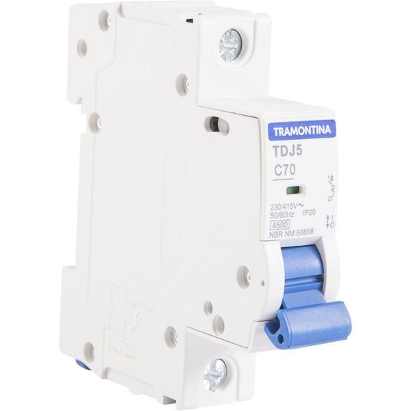 Disjuntor Monopolar TDJ5-1C70 1P 70A 4,5kA Tramontina
