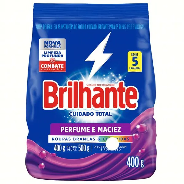 Sabão em Pó Brilhante 400g Sab?o em P? Brilhante 400g