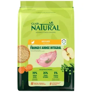 Ração Guabi Natural Gatos Filhotes Frango e Arroz Integral 1,5 kg