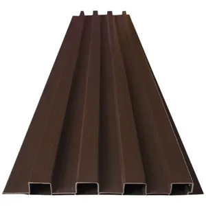Painel Ripado Em PVC Plasmeg 300x20x2cm Cacau Imperial Peça 0,6m² (MP)