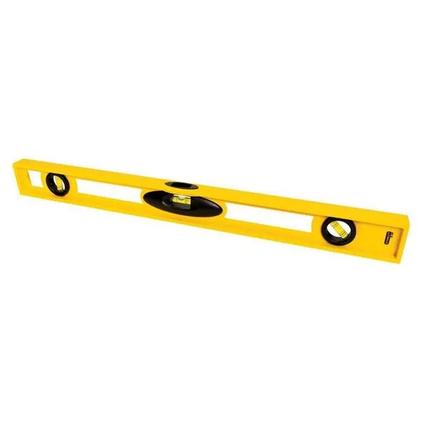 Nível de Resina 3 Bolhas 18 42-467 com Escala de Medição e Alta Precisão Amarelo Stanley Nível de Resina 3 Bolhas 18 42-467 com Escala de Medição Amarelo Stanley