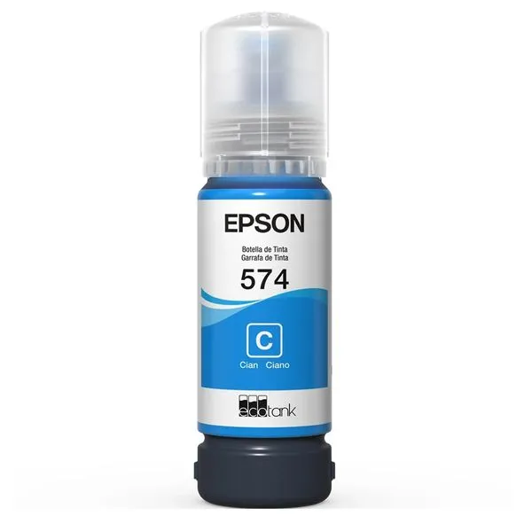 Garrafa de Tinta Epson T574 T574220 Ciano