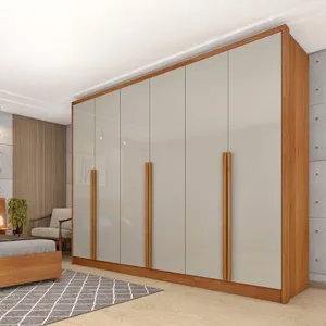 Guarda Roupa Casal 6 Portas 6 Gavetas - Realeza-cinamomo-off White - Tcil Móveis