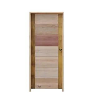 Porta de madeira BBB esquerda Rodam 210x82cm batente 12cm mista