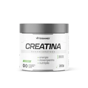 Creatina Herbamed Monohidratada Pura 100% Sem Sabor 300g