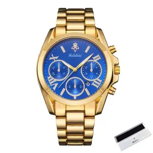 Relógio de Pulso Feminino de Quartzo Analógico e Digital Azul com Removedor de Pulseira e Caixa Sanda Relógio de Pulso Feminino de Quartzo Analógico e Digital Azul com Pano de Polimento Sanda