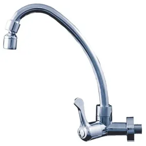 Torneira De Parede Para Cozinha Bica Móvel Civitt Alavanca ABS Cromada (MP)