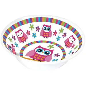 Pratinho Bowl - Coruja Rosa - New Toys
