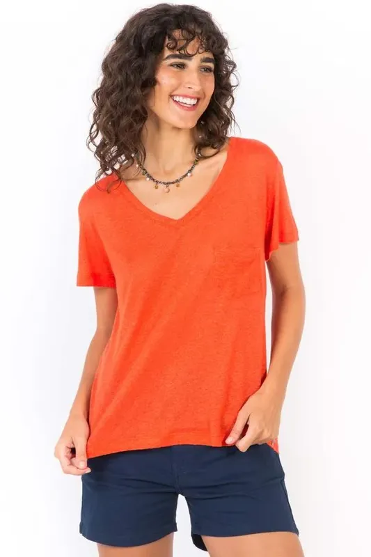 Blusa Viscolinho Laranja LARANJA/P