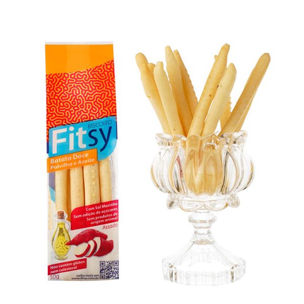 Biscoito de Batata Doce Sem Glúten Fitsy 50g