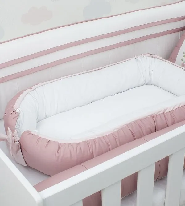 Ninho Mini Berço Rosas Rosa