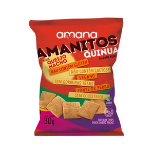 Snack Amanitos Sabor Queijo Nacho Sem Glúten - 30g
