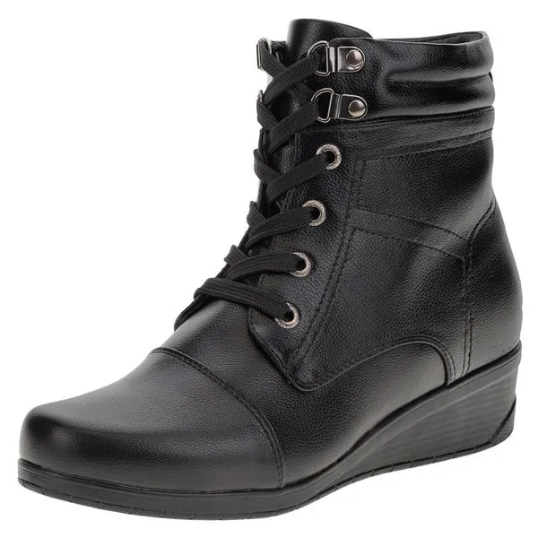 Bota Feminina Coturno Mooncity - 71051 PRETO 36