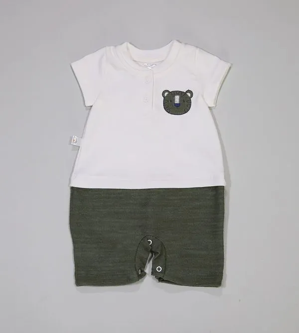 Macaquinho Urso BB - 5584 Verde - G