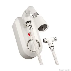Chuveiro elétrico 220V 6 temperaturas com desviador branco KDT