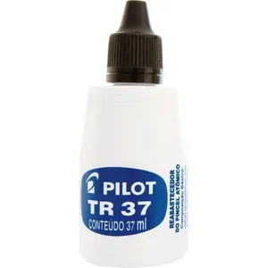 Tinta Reabastecedora para Marcador Permanente Pilot Pincel Atômico 1100-P e 1100-M 37ML Preta Tinta Reabastecedora Marcador Permanente Pilot Pincel Atômico 37ML Preta