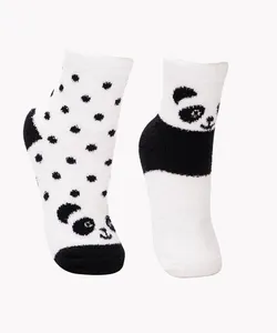 kit infantil de 2 pares de meias cano médio branco 29-34