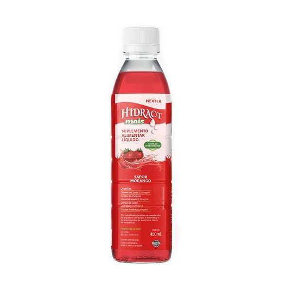 Reidratante Oral Nexter Hidract Mais Sabor Morango 450ml