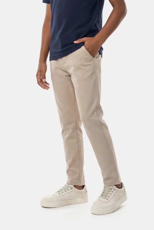 Calça Chino Infantil Comfort Color Marfim 117 - 4