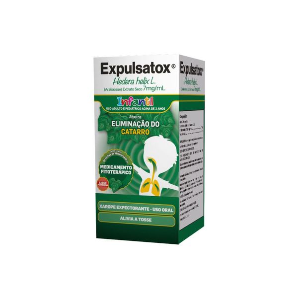 Expulsatox 7mg/ml Sabor Framboesa Xarope Pediátrico 100ml + Seringa Dosadora