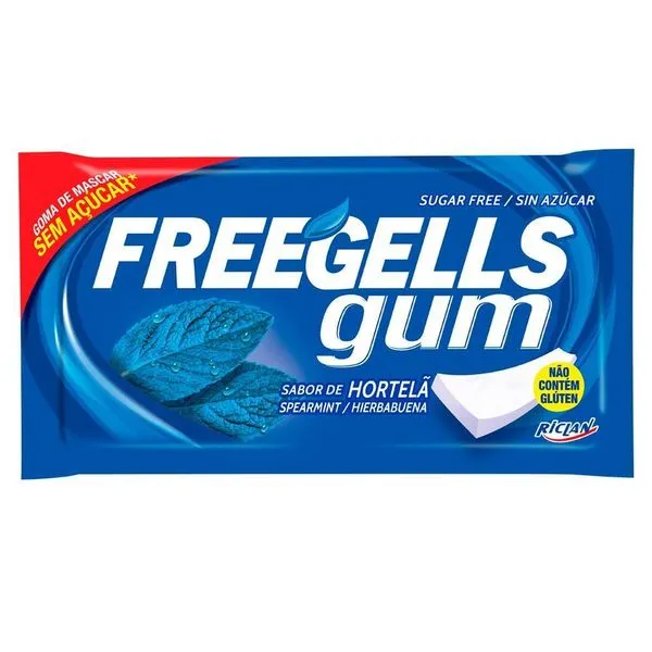 Freegells Chiclé Gum Hortelã FREEGELLS CHICLE GUM HORTELA