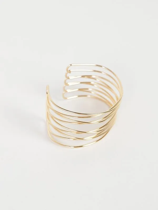 Bracelete Rígido Orgânico DOURADO