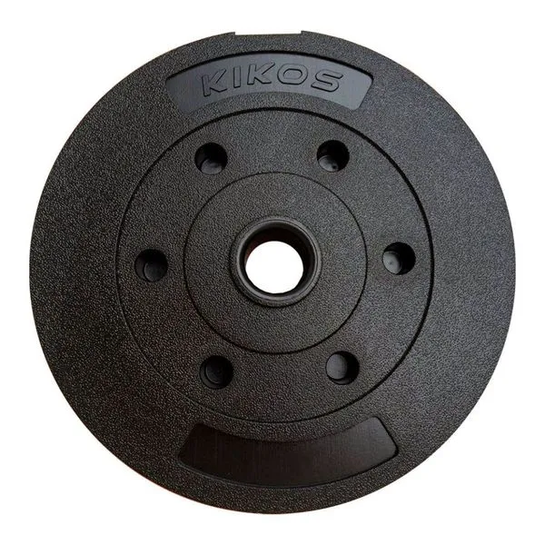 Anilha para Musculação 5kg Basic Cement Ps Preto Produto Unitário em Cimento Revestido Kikos Anilha para Musculação 5kg Basic Cement Ps Preto em Cimento Revestido Kikos
