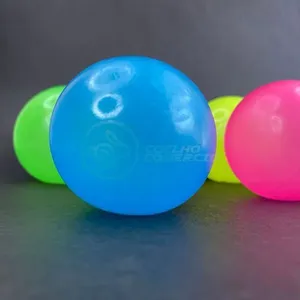 Toy Bolinha Globble Anti Stress De Apertar Do Luminosa Fluorecente Gruda Teto E Parede