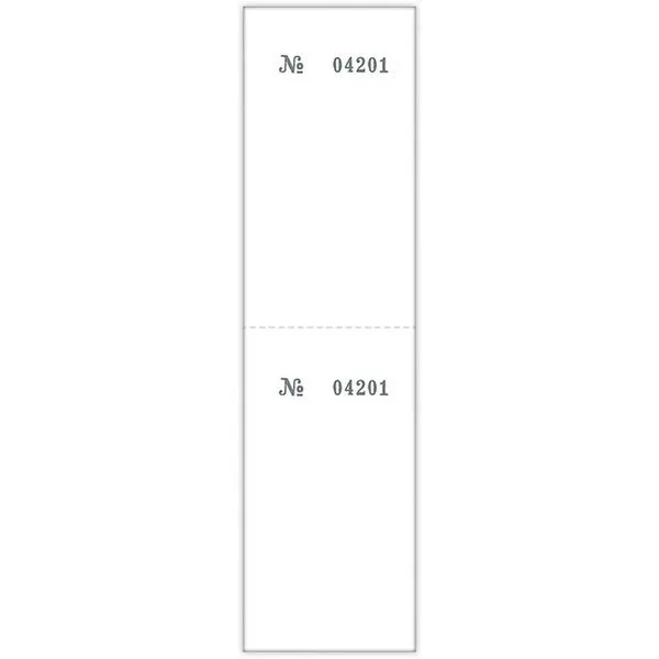 Talão de Comando Tilibra Numerado 2 Corpos 100 Folhas 139mm X 49mm 56g-m2 Certificado FSC Talão de Comando Tilibra Numerado 2 Corpos 100 Folhas 139mm X 49mm