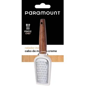 Ralador Inox Paramount com Cabo de Madeira Creme