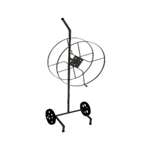 Suporte Giratório para Mangueiras E-053.A.OM com Carrinho de Ferro Pintura Eletrostática Ouro Minas Suporte Giratório para Mangueiras E-053.A.OM Carrinho de Ferro Ouro Minas