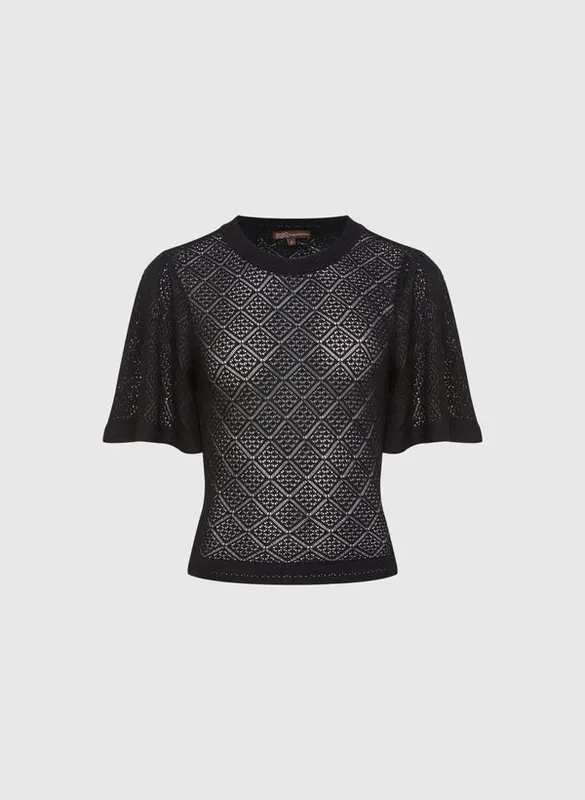 Blusa Jimena Preto Tricot Bo.Bô Feminina PP