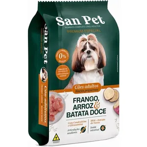 Ração Cão Adulto Raças Pequenas Frango San Pet 1Kg