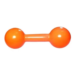 Halter Emborrachado 6kg para Treino de Membros Superiores em Ferro Laranja Kikos Halter Emborrachado 6kg para Exercícios de Musculação em Ferro Laranja Kikos