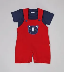 Jardineira/Blusa Ursinho - 5632 Vermelho - P