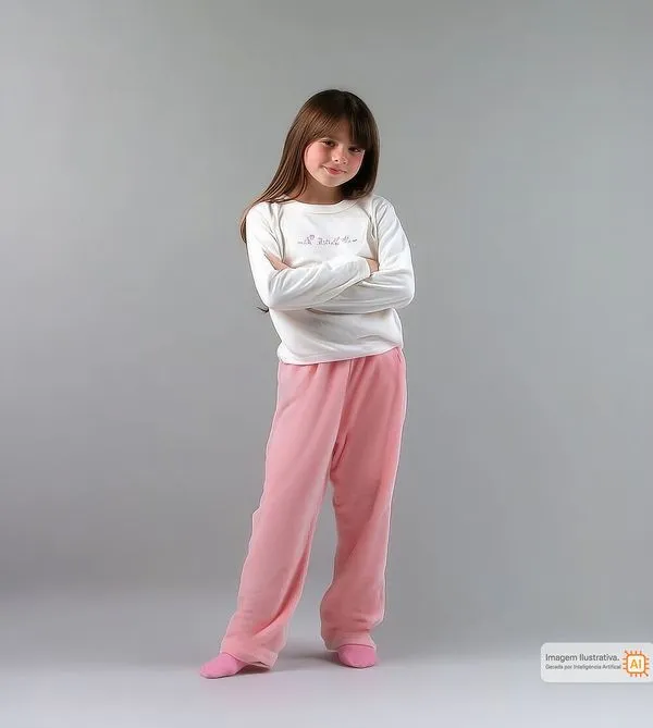 Conjunto Pijama Plush Rosas Rosa - 4