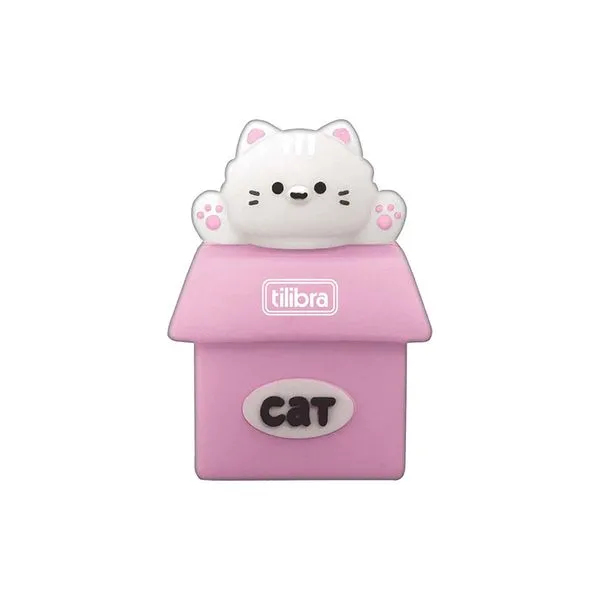 Apontador Sem Depósito Purrfect Cats Rosa 353655 - Tilibra