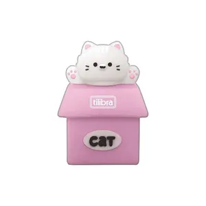 Apontador Sem Depósito Purrfect Cats Rosa 353655 - Tilibra