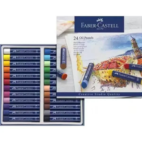 Giz pastel oleoso 24 cores Faber-Castell Creative 127024