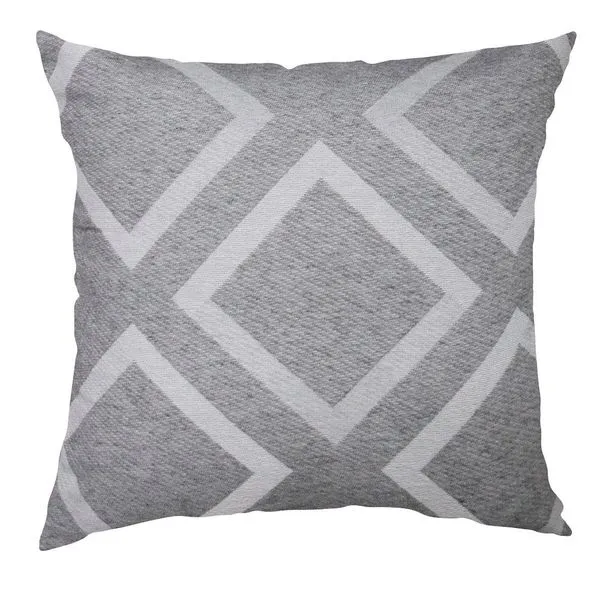 Capa De Almofada Bella&Co Jacquard Deli 45X45cm Cinza 02 (MP)