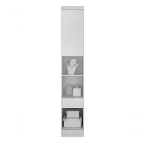 Modulado Mesa De Cabeceira 1 Gaveta 1 Porta - Linea-branco - Móveis Horizonte
