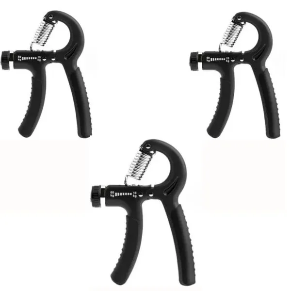Hand Grip Flexor de Punho 3 Pcs para Fortalecimento de Mãos Dedos e Antebraços com Resistência Ajustável de 10 kg a 60 Hand Grip Flexor de Punho 3 Pcs para Exercícios de Mãos e Antebraços com Resistência Ajustável OEM