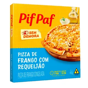 Pizza Pif Paf Frango com Requeijão 460g