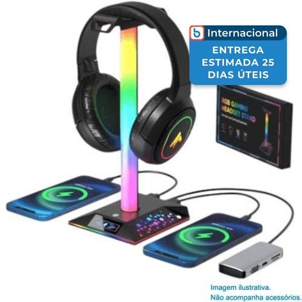 Suporte Gamer 2 em 1 Xergur Preto A-MBI