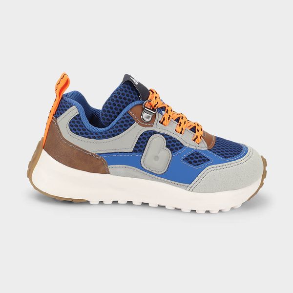 Tênis Infantil Bibi Jogging Azul com Cinza 27