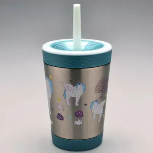 Copo Térmico Kids 354ml Unicórnio