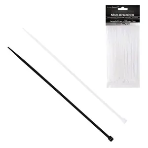 Kit Abraçadeiras Sortidas 2,5mm x 150mm x 0,2mm 100 Peças LM4259 - honeyhome